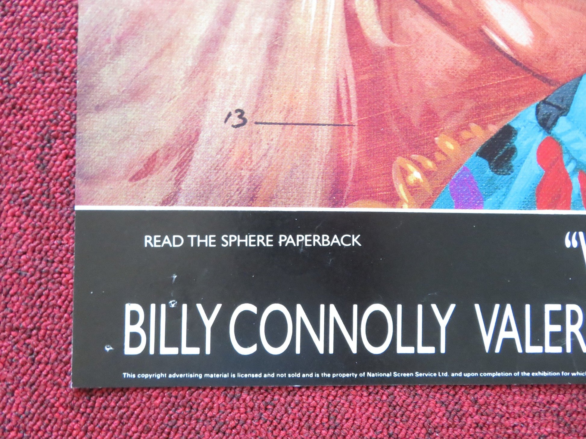 WATER UK QUAD POSTER FOLDED BILLY CONNOLLY MICHAEL CAINE 1985 Rendezvous Cinema Movie posters