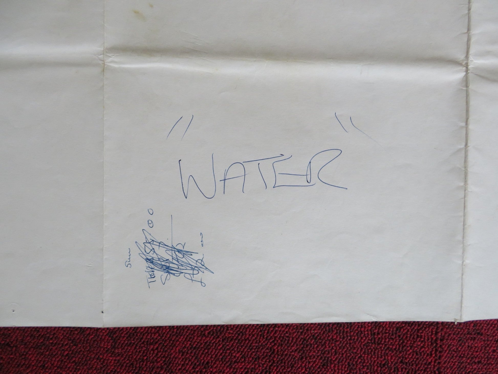 WATER UK QUAD POSTER FOLDED BILLY CONNOLLY MICHAEL CAINE 1985 Rendezvous Cinema Movie posters