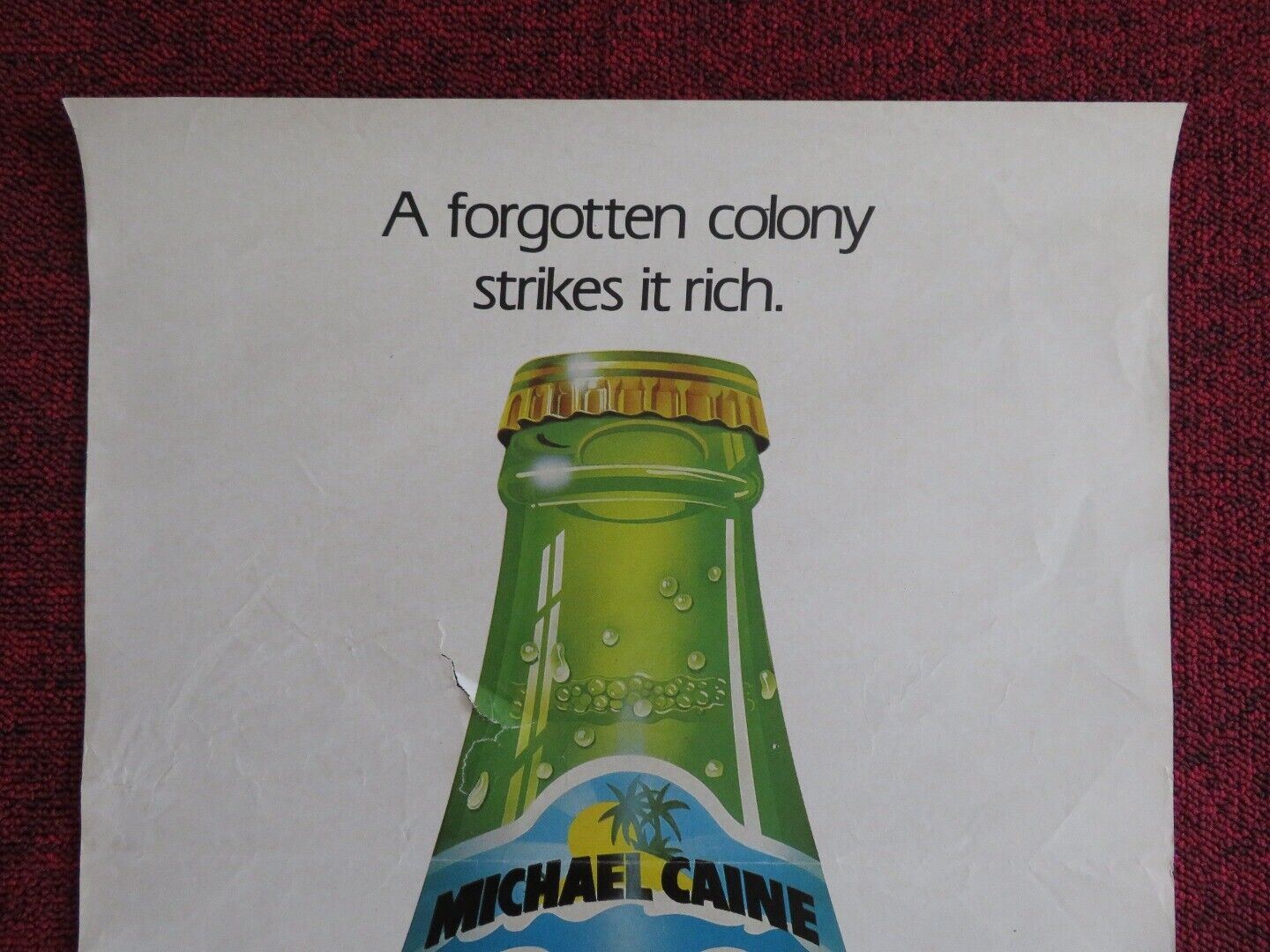 WATER U.S MINI (13" X 27") POSTER MICHAEL CAINE BILLY CONNOLLY 1985 - Rendezvous Cinema