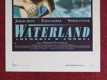 WATERLAND ITALIAN LOCANDINA POSTER JEREMY IRONS ETHAN HAWKE 1992 Rendezvous Cinema Movie posters