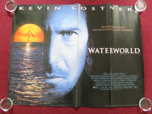WATERWORLD UK QUAD (30"x 40") ROLLED POSTER KEVIN COSTNER DENNIS HOPPER 1995 Rendezvous Cinema Movie posters
