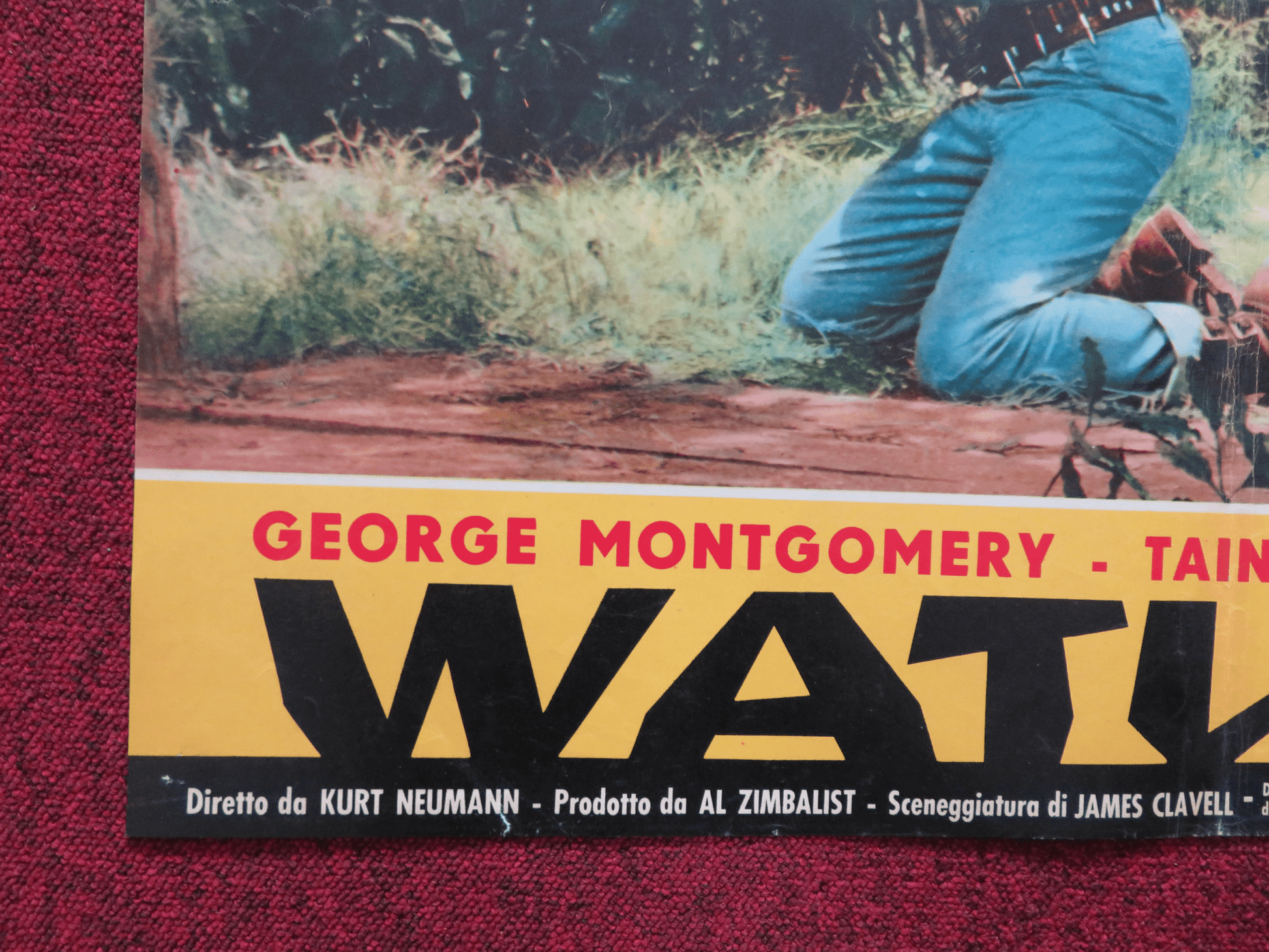 WATUSI - A ITALIAN FOTOBUSTA POSTER GEORGE MONTGOMERY TAINA ELG D. FARRAR 1959 Rendezvous Cinema Movie posters