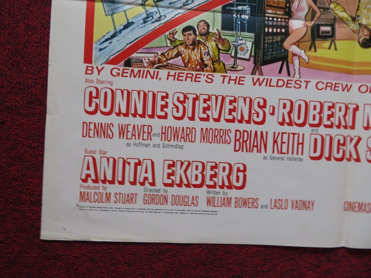 WAY WAY OUT FOLDED US ONE SHEET POSTER JERRY LEWIS CONNIE STEVENS 1966 Movie posters