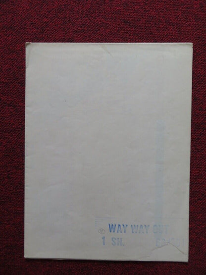 WAY WAY OUT FOLDED US ONE SHEET POSTER JERRY LEWIS CONNIE STEVENS 1966 Movie posters