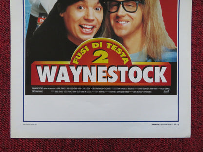 WAYNE'S WORLD 2 ITALIAN LOCANDINA POSTER MIKE MYERS DANA CARVEY 1994 Rendezvous Cinema Movie posters