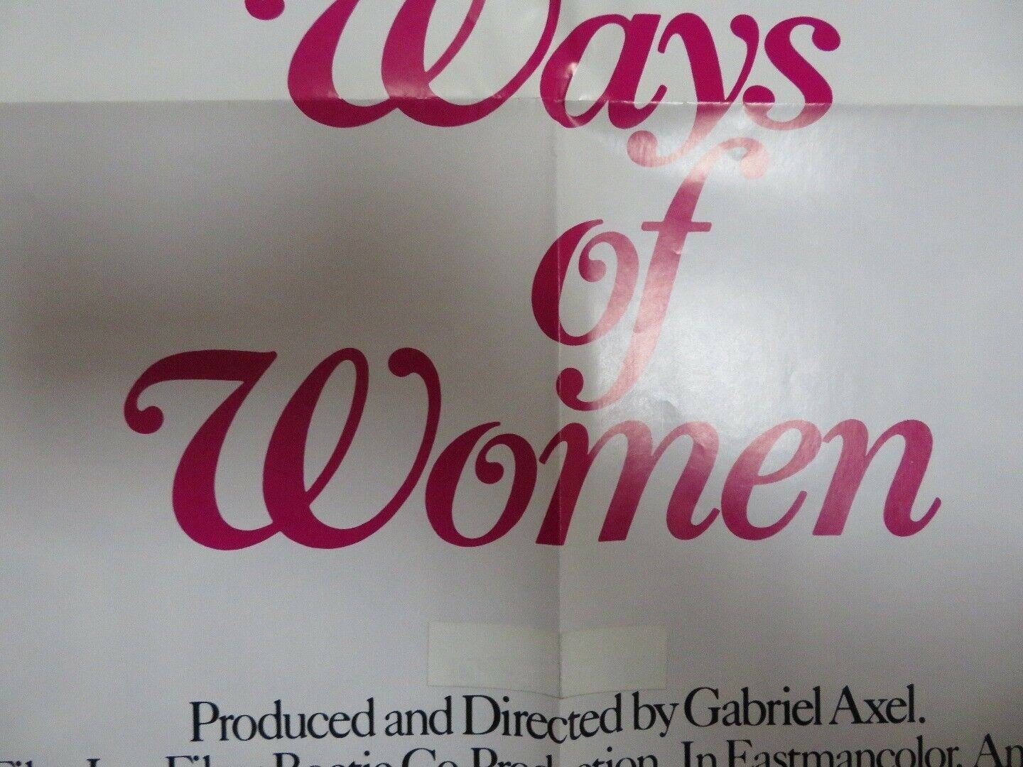 WAYS OF WOMEN US ONE SHEET POSTER GABRIEL AXEL 1970 Movie posters