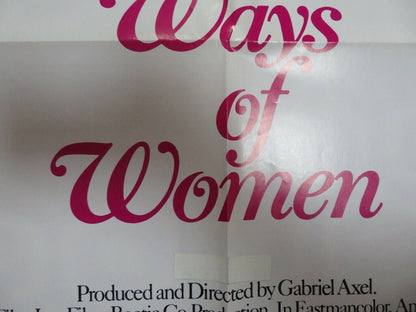 WAYS OF WOMEN US ONE SHEET POSTER GABRIEL AXEL 1970 Movie posters
