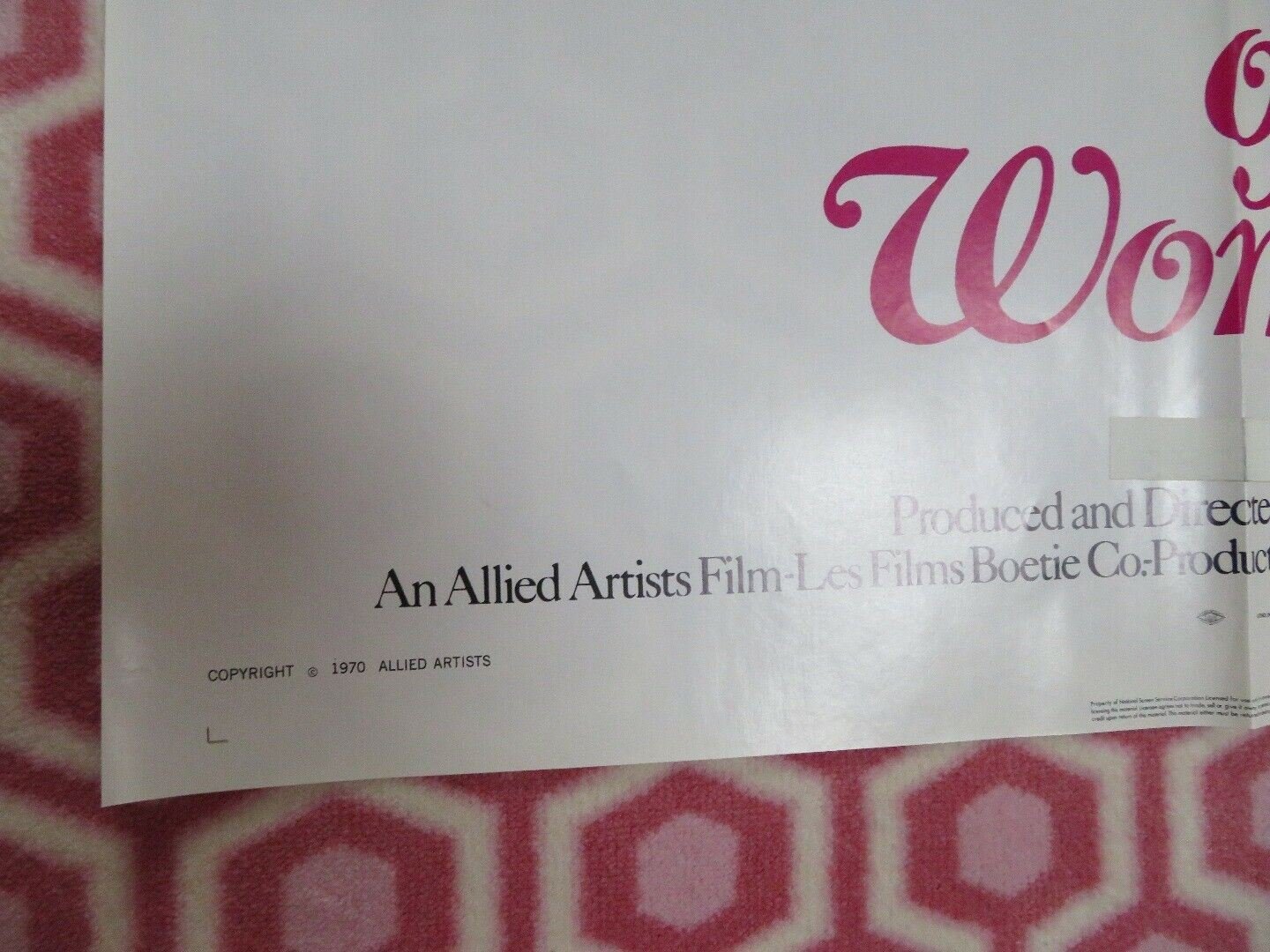 WAYS OF WOMEN US ONE SHEET POSTER GABRIEL AXEL 1970 Movie posters