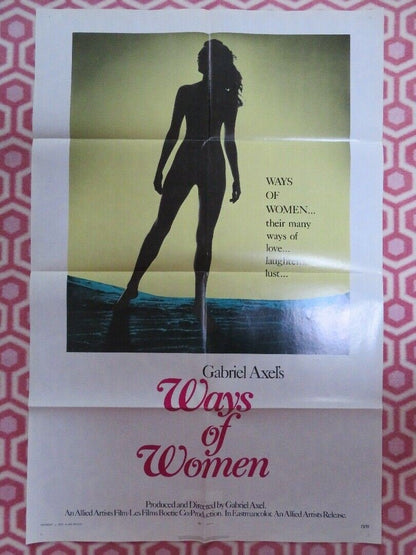 WAYS OF WOMEN US ONE SHEET POSTER GABRIEL AXEL 1970 Movie posters