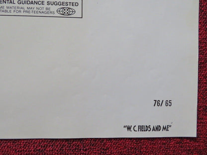 W.C. FIELDS AND ME FOLDED US ONE SHEET POSTER ROD STEIGER VALERIE PERRINE 1976 Movie posters