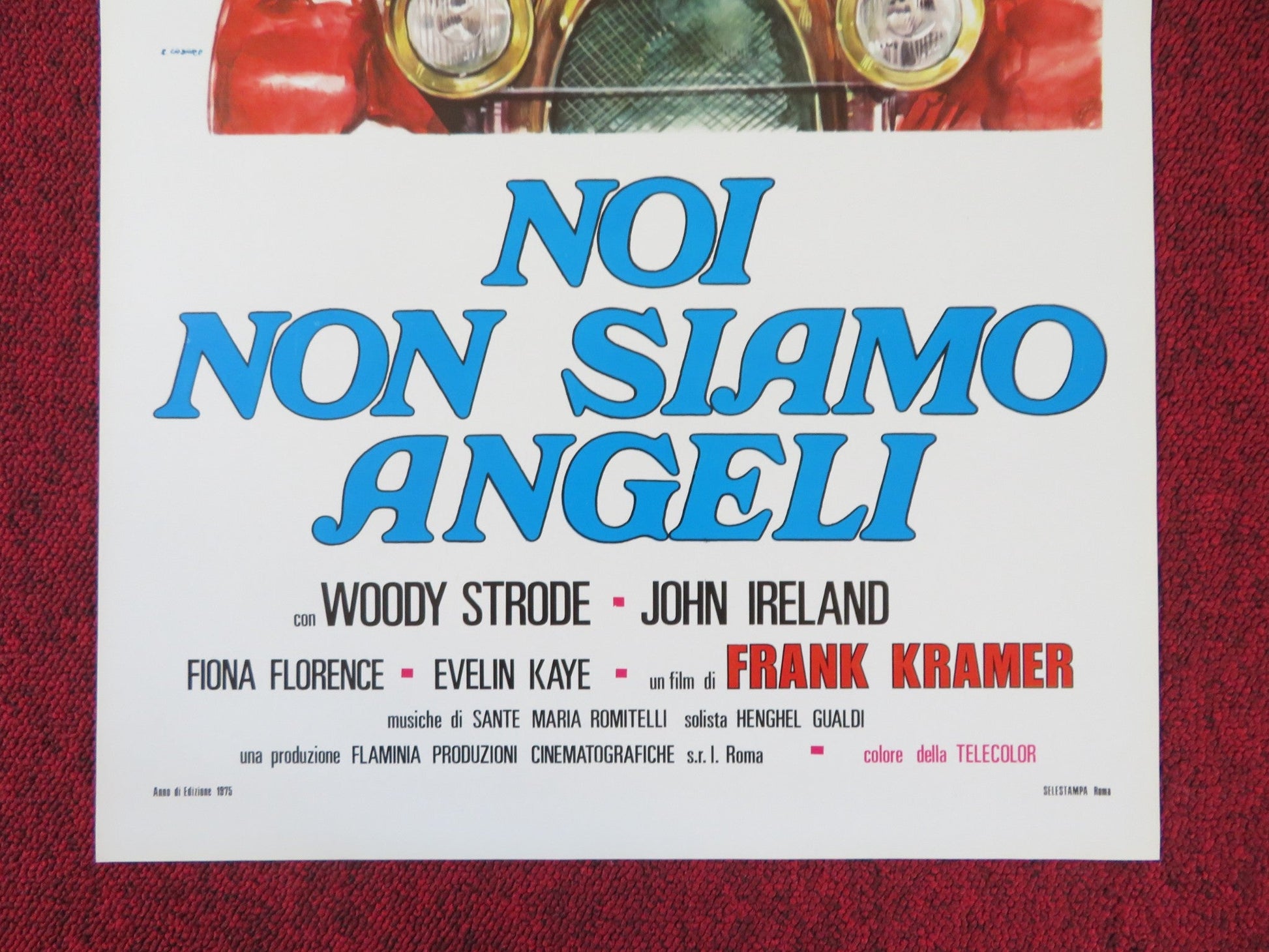 WE ARE NO ANGELS ITALIAN LOCANDINA POSTER WOODY STRODE JOHN IRELAND 1975 Rendezvous Cinema Movie posters
