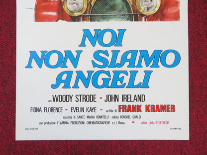 WE ARE NO ANGELS ITALIAN LOCANDINA POSTER WOODY STRODE JOHN IRELAND 1975 Rendezvous Cinema Movie posters