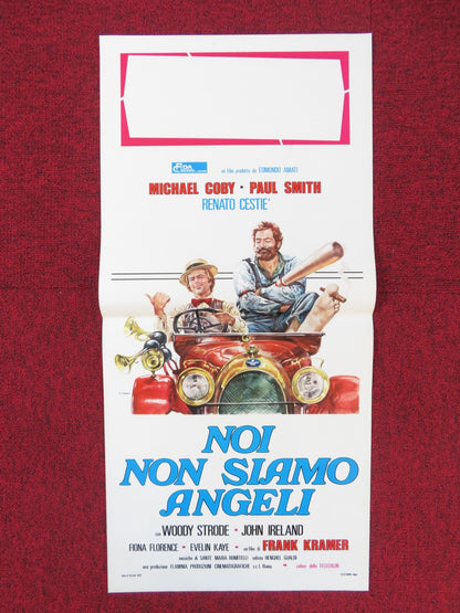 WE ARE NO ANGELS ITALIAN LOCANDINA POSTER WOODY STRODE JOHN IRELAND 1975 Rendezvous Cinema Movie posters