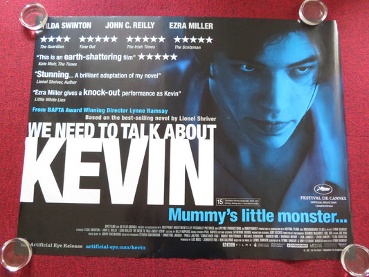 WE NEED TO TALK ABOUT KEVIN - B UK QUAD (30"x 40") ROLLED POSTER EZRA MILLER 2011 Rendezvous Cinema Movie posters