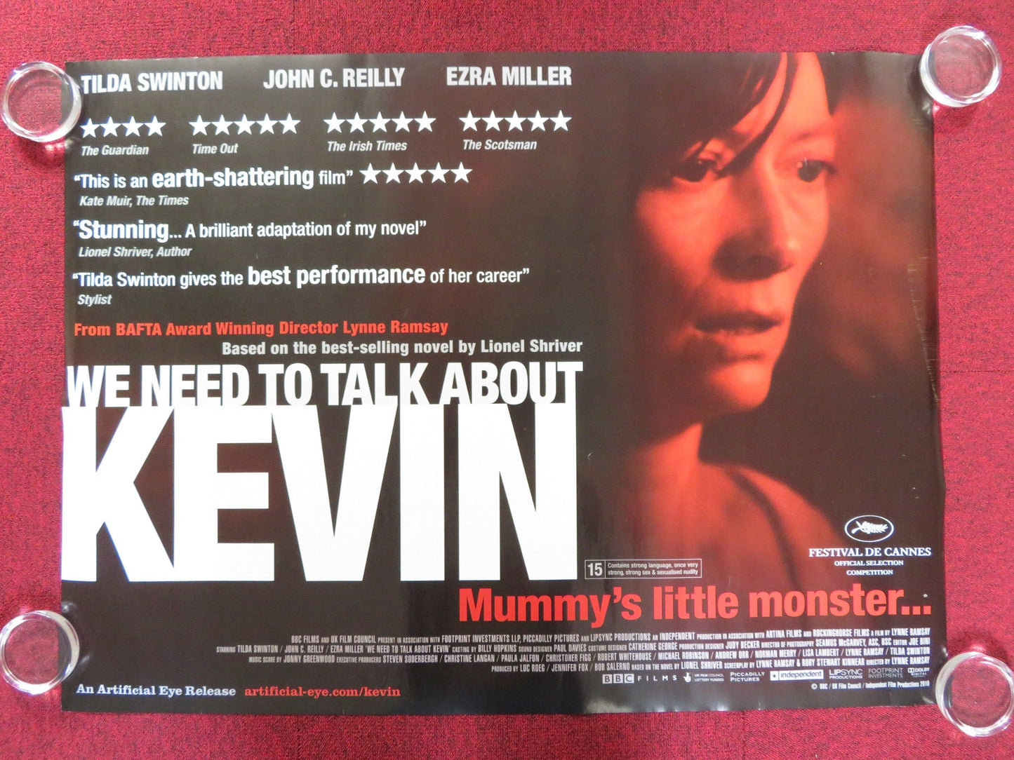 WE NEED TO TALK ABOUT KEVIN UK QUAD (30"x 40") ROLLED POSTER TILDA SWINTON 2011 Rendezvous Cinema Movie posters