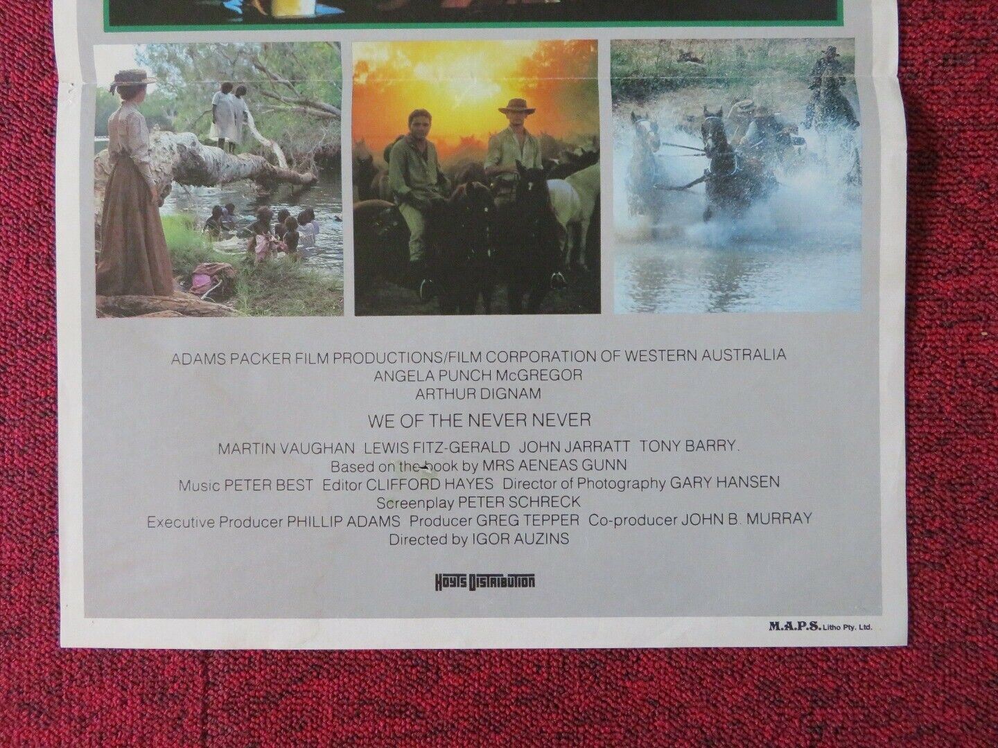 WE OF THE NEVER NEVER FOLDED AUSTRALIAN DAYBILL POSTER ANGELA PUNCH MCGREGOR Movie posters