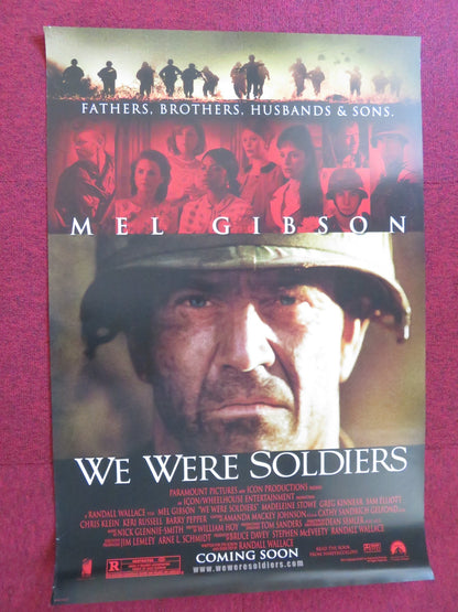 WE WERE SOLDIERS US ONE SHEET ROLLED POSTER MEL GIBSON MADELEINE STOWE 2002 Rendezvous Cinema Movie posters