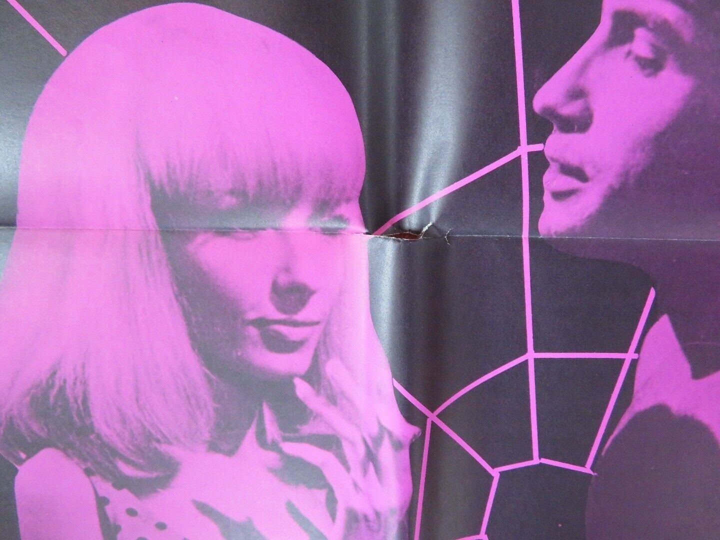 WEB OF FEAR 1966 US ONE SHEET POSTER FRANCOIS VILLIERS M MORGAN RARE Movie posters