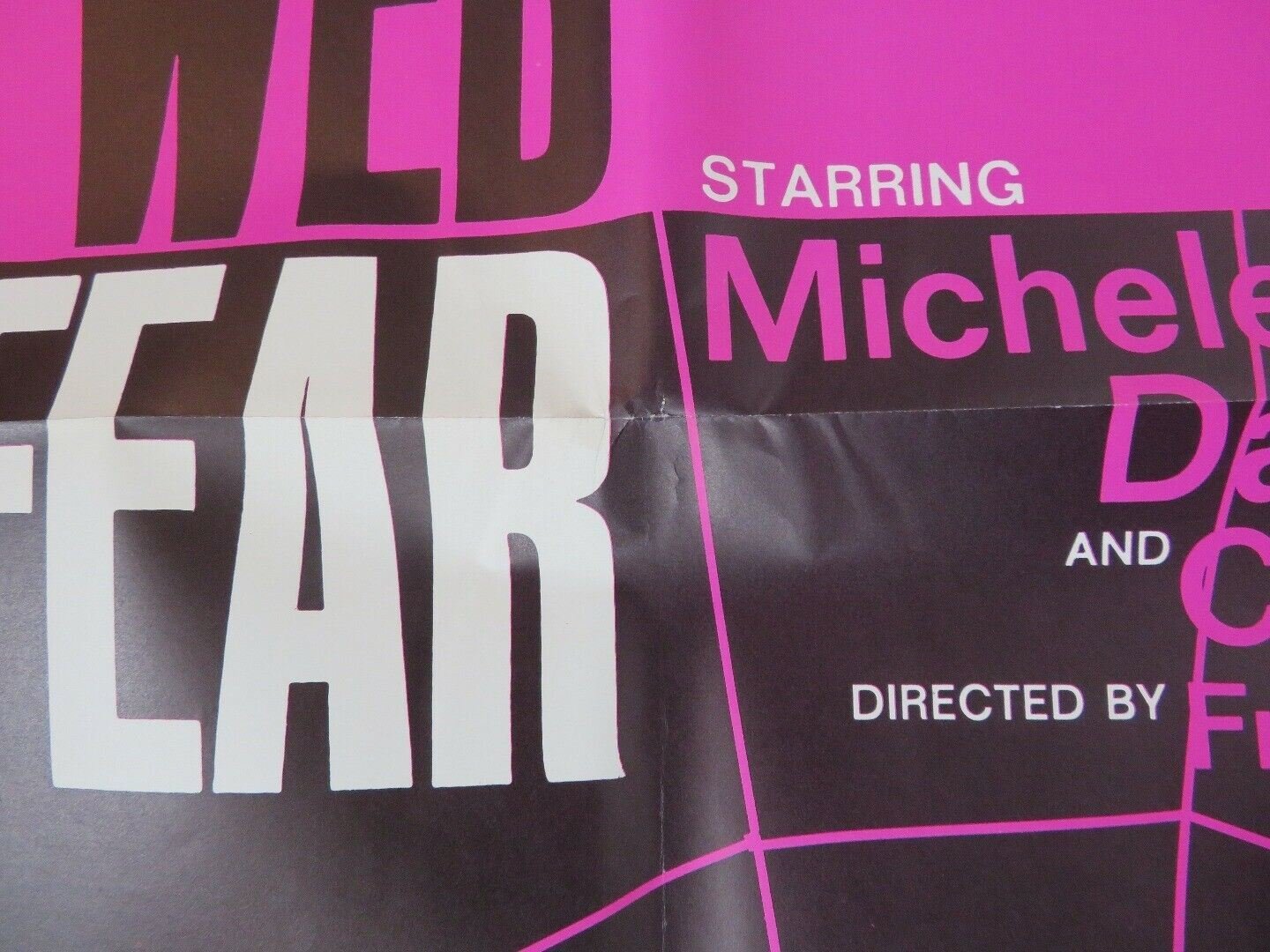 WEB OF FEAR 1966 US ONE SHEET POSTER FRANCOIS VILLIERS M MORGAN RARE Movie posters