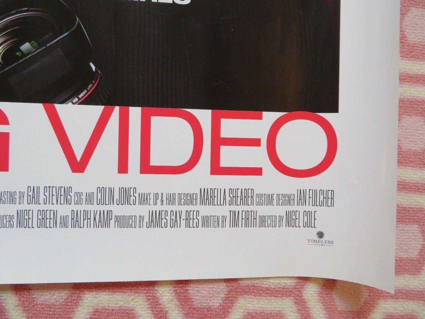 WEDDING VIDEO QUAD (30"x 40") ROLLED POSTER RUFUS HOUND LUCY PUNCH ROBERT WEBB Movie posters