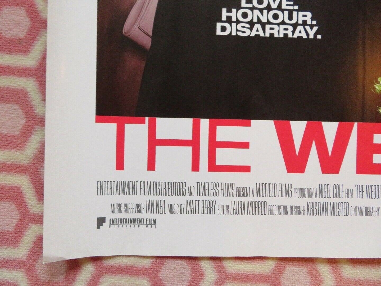 WEDDING VIDEO QUAD (30"x 40") ROLLED POSTER RUFUS HOUND LUCY PUNCH ROBERT WEBB Movie posters