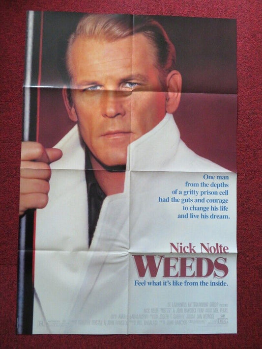 WEEDS FOLDED US ONE SHEET POSTER NICK NOLT 1987 Movie posters