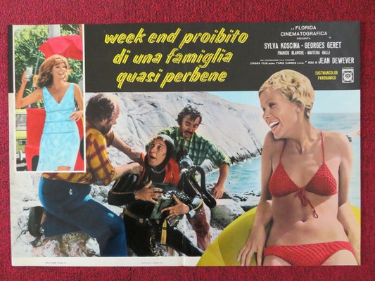 WEEK END PROIBITO DI UNA FAMIGLIA QUASI PERBENE - A ITALIAN FOTOBUSTA POSTER - Rendezvous Cinema