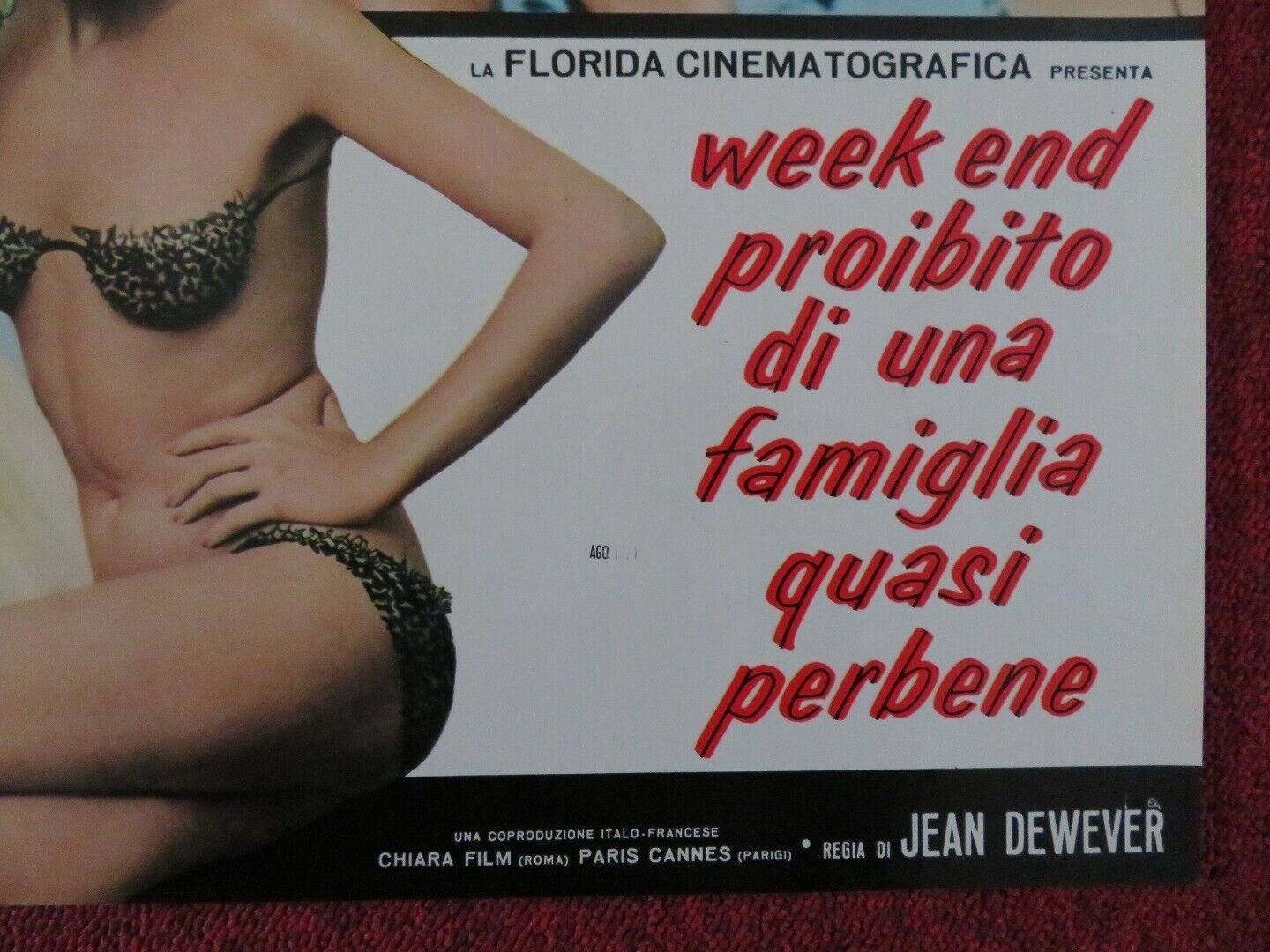WEEK END PROIBITO DI UNA FAMIGLIA QUASI PERBENE - B ITALIAN FOTOBUSTA POSTER Movie posters
