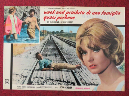 WEEK END PROIBITO DI UNA FAMIGLIA QUASI PERBENE - D ITALIAN FOTOBUSTA POSTER - Rendezvous Cinema