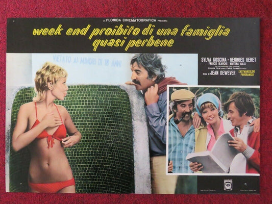 WEEK END PROIBITO DI UNA FAMIGLIA QUASI PERBENE - E ITALIAN FOTOBUSTA POSTER Movie posters