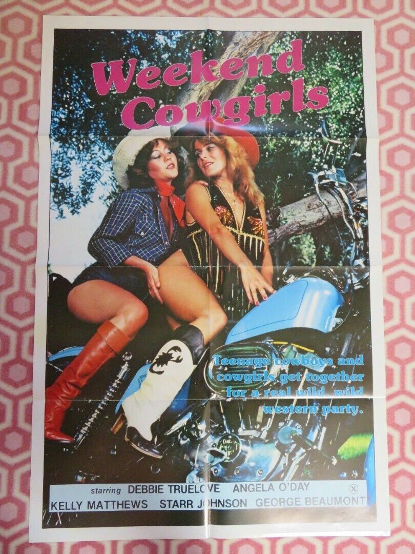 WEEKEND COWGIRLS ADULT FOLDED US ONE SHEET POSTER DEBBIE TRUELOVE 1982 - Rendezvous Cinema