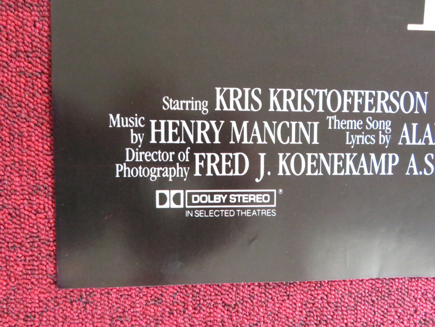 WELCOME HOME FOLDED US ONE SHEET POSTER KRIS KRISTOFFERSON JOBETH WILLIAMS 1989 Rendezvous Cinema Movie posters