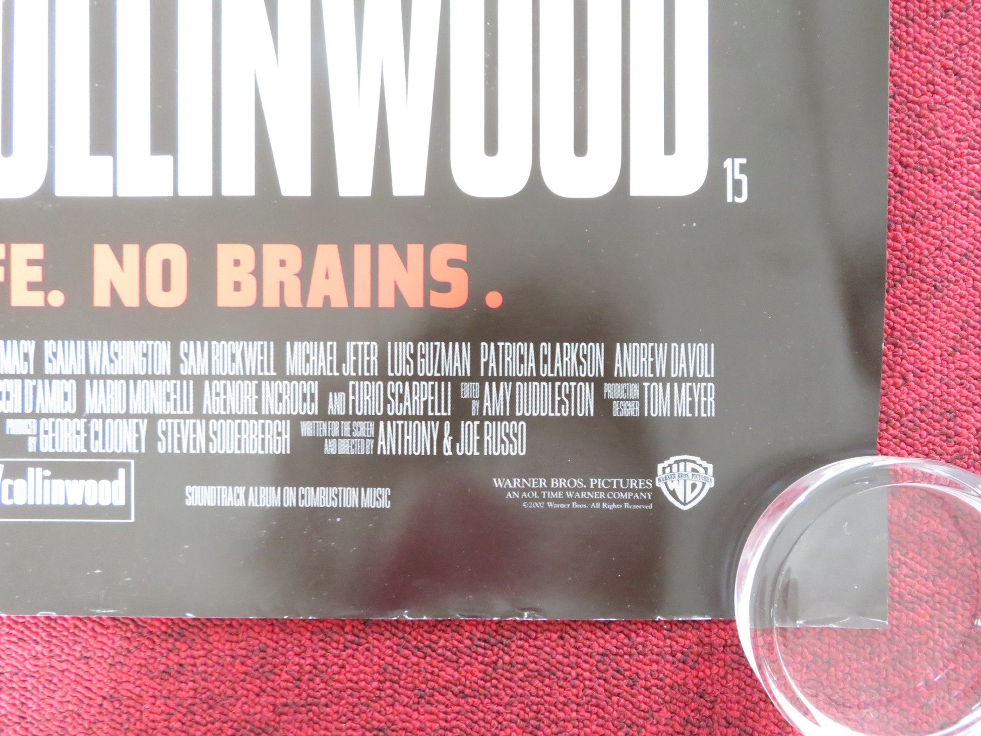 WELCOME TO COLLINWOOD UK QUAD ROLLED POSTER GEORGE CLOONEY SAM ROCKWELL 2002 Rendezvous Cinema Movie posters