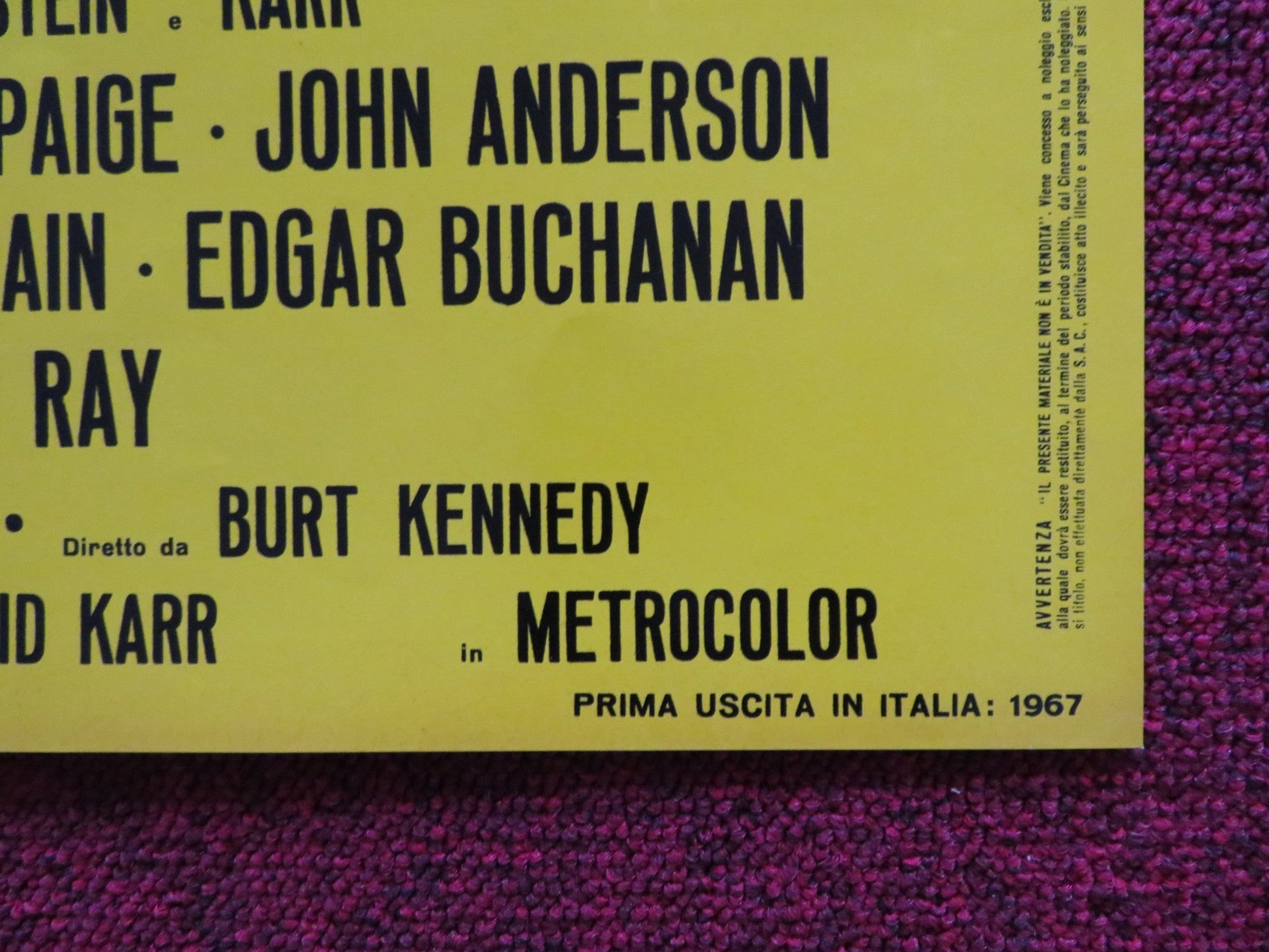 WELCOME TO HARD TIMES - E ITALIAN FOTOBUSTA POSTER HENRY FONDA JANICE RULE 1967 Rendezvous Cinema Movie posters