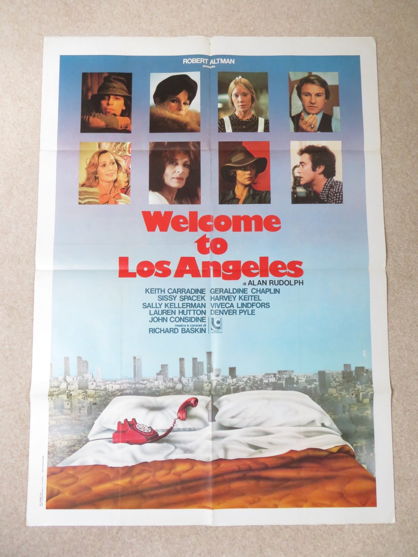 WELCOME TO L. A. ITALIAN 2 FOGLIO POSTER SISSY SPACEK HARVEY KEITEL 1976 Rendezvous Cinema Movie posters