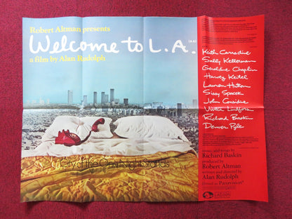 WELCOME TO L.A. UK QUAD POSTER FOLDED HARVEY KEITEL KEITH CARRADINE 1976 Rendezvous Cinema Movie posters