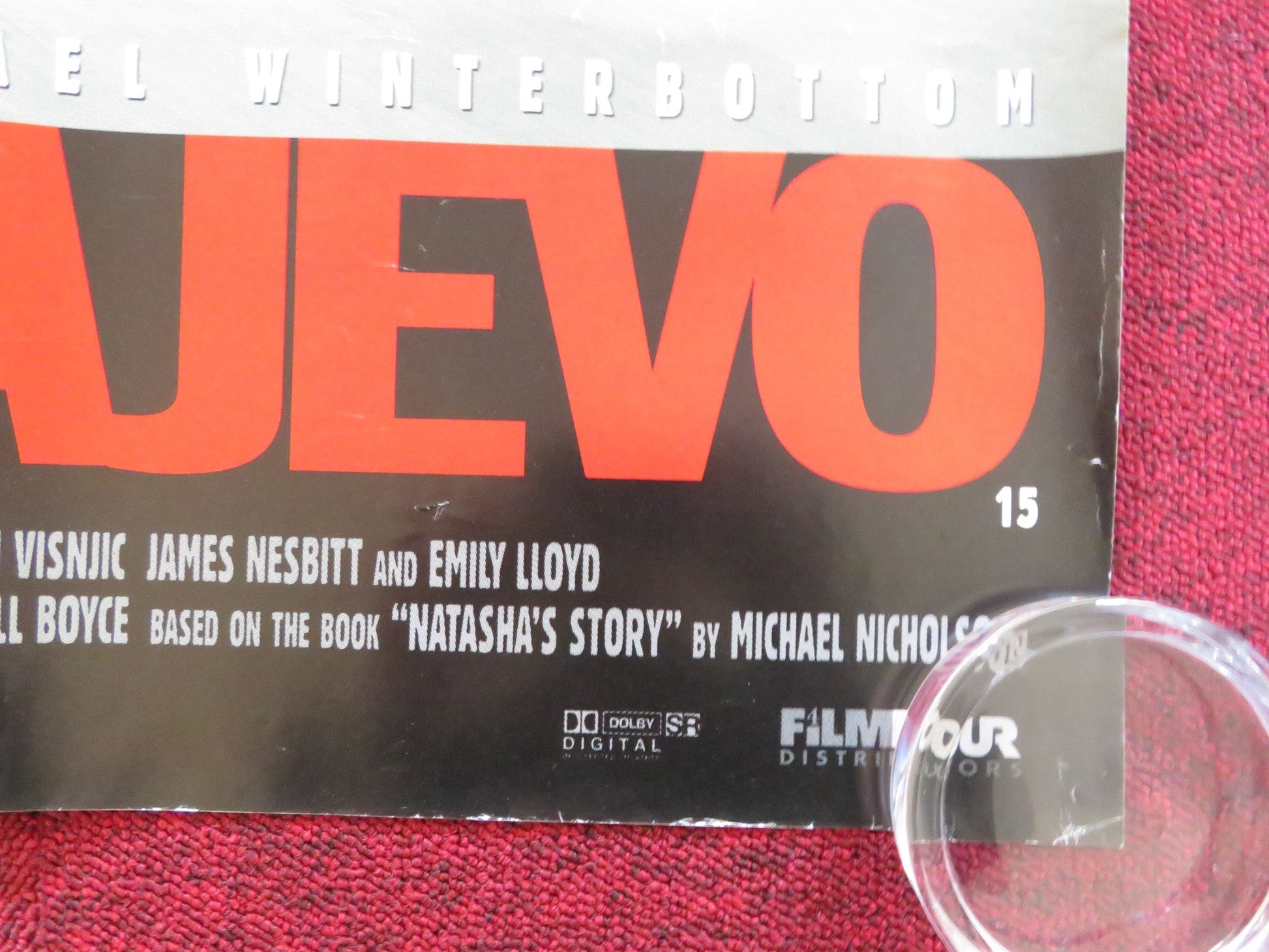 WELCOME TO SARAJEVO UK QUAD (30"x 40") ROLLED POSTER WOODY HARRELSON 1997 Rendezvous Cinema Movie posters