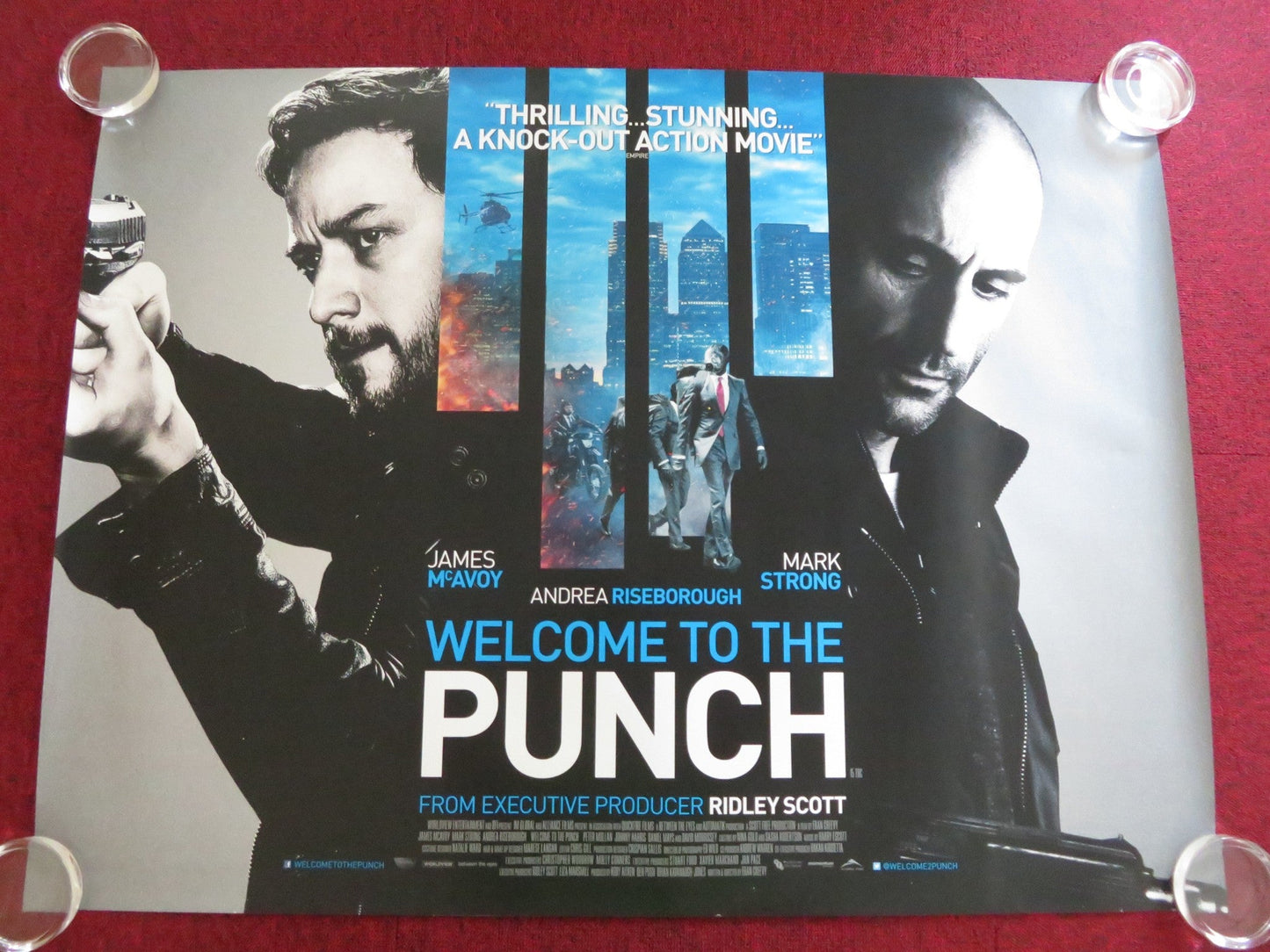 WELCOME TO THE PUNCH UK QUAD (30"x 40") ROLLED POSTER JAMES MCAVOY 2013 Rendezvous Cinema Movie posters