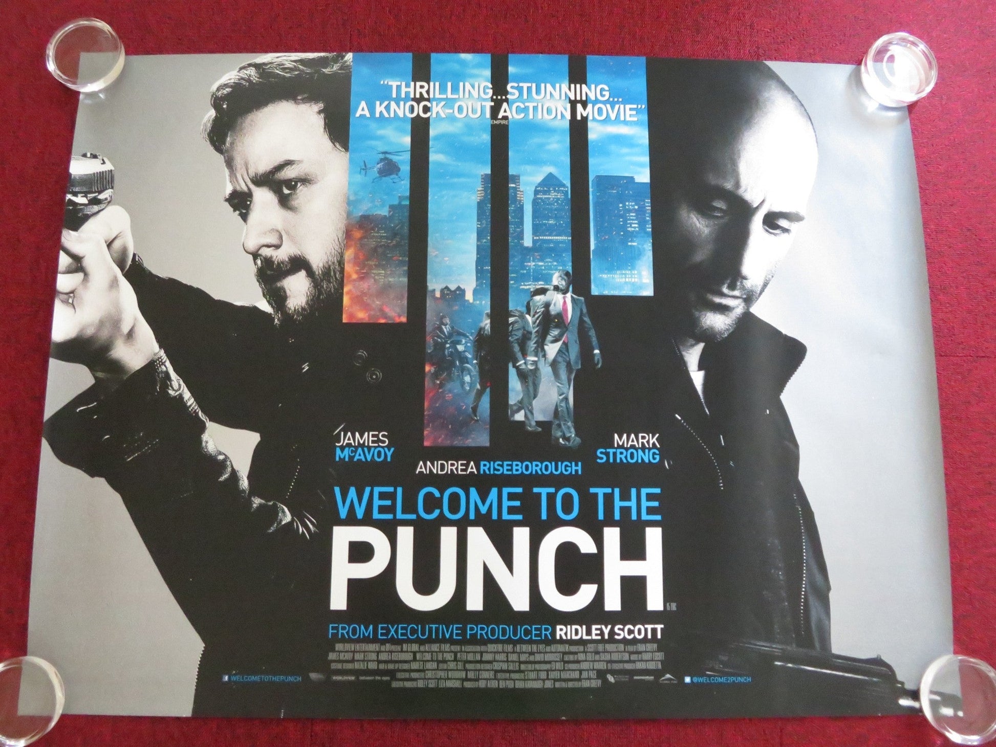 WELCOME TO THE PUNCH UK QUAD (30"x 40") ROLLED POSTER JAMES MCAVOY 2013 Rendezvous Cinema Movie posters