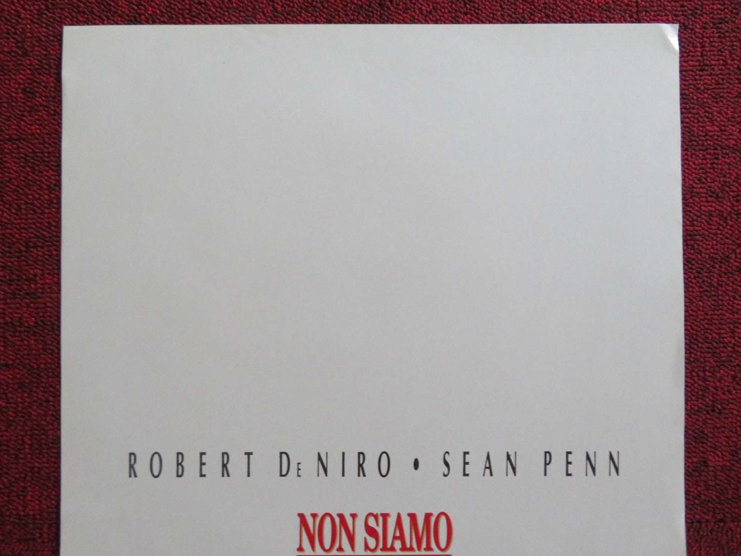 WE'RE NO ANGELS ITALIAN LOCANDINA POSTER ROBERT DE NIRO SEAN PENN 1990 Rendezvous Cinema Movie posters