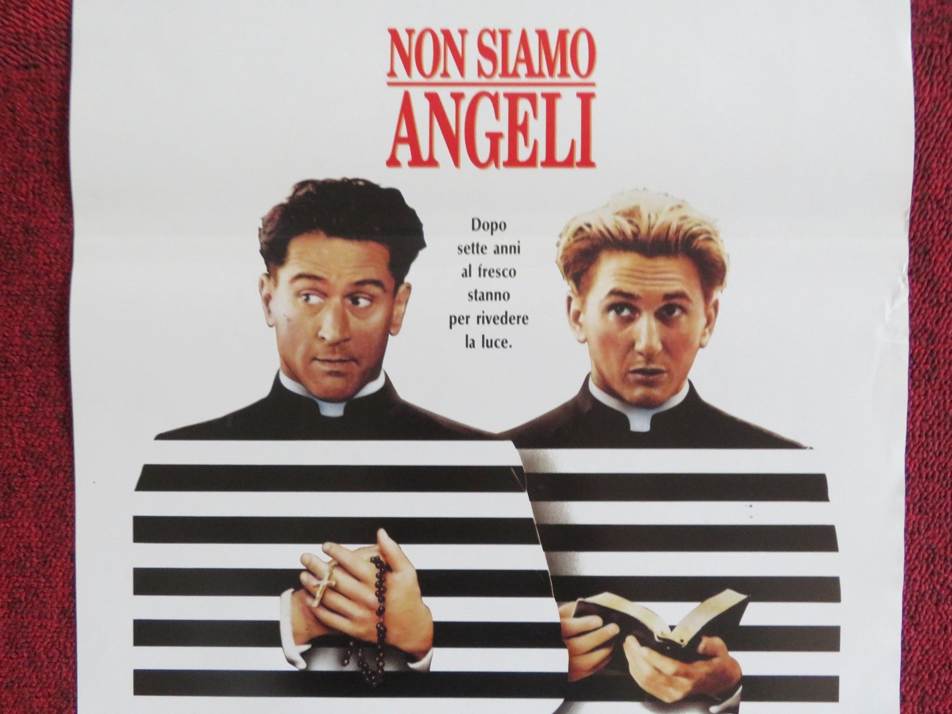 WE'RE NO ANGELS ITALIAN LOCANDINA POSTER ROBERT DE NIRO SEAN PENN 1990 Rendezvous Cinema Movie posters