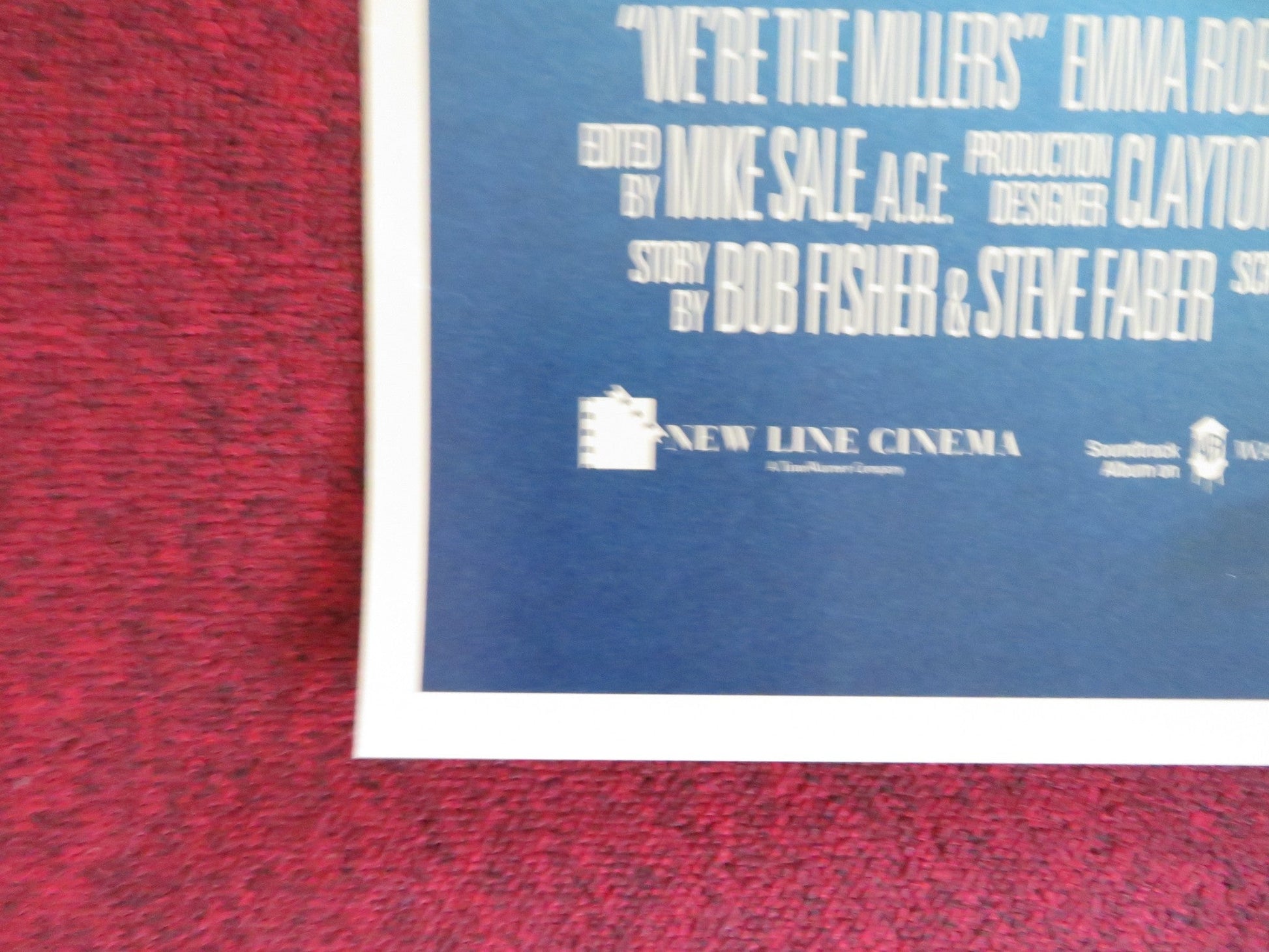 WE'RE THE MILLERS US ONE SHEET ROLLED POSTER J ANISTON JASON SUDEIKIS 2013 Rendezvous Cinema Movie posters