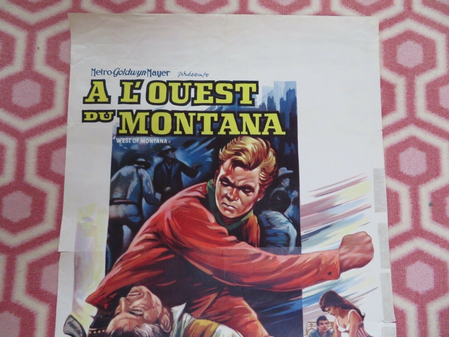 WEST MONTANA/ Mail Order Bride BELGIUM (21.5"x 14.5") POSTER BUDDY EBSEN 1964 Movie posters