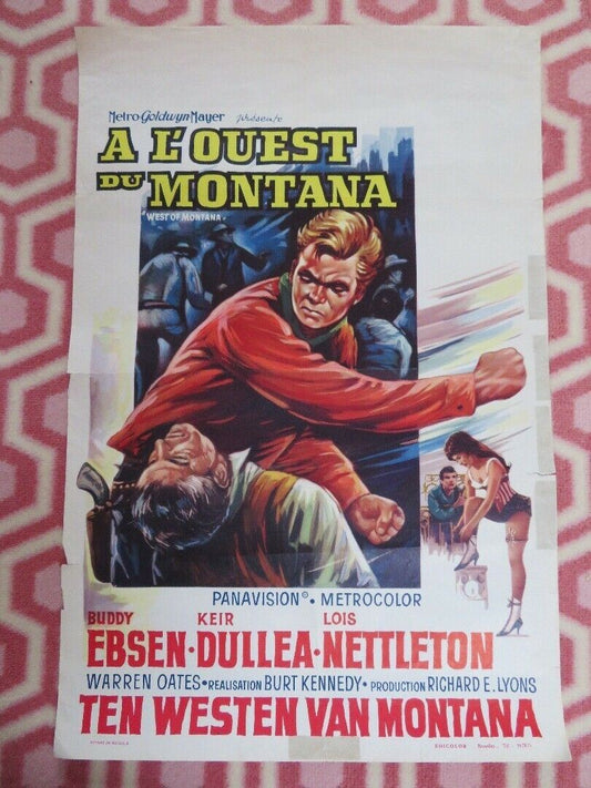 WEST MONTANA/ Mail Order Bride BELGIUM (21.5"x 14.5") POSTER BUDDY EBSEN 1964 Movie posters