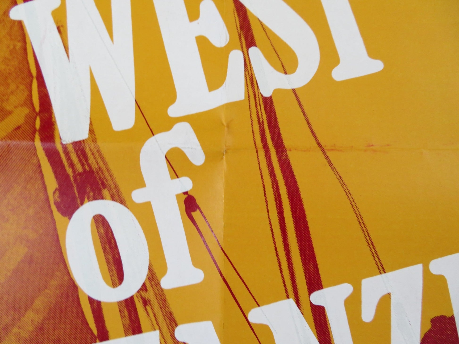 WEST OF ZANZIBAR FOLDED US ONE SHEET POSTER ANTHONY STEEL SHEILA SIM R1970S Rendezvous Cinema Movie posters