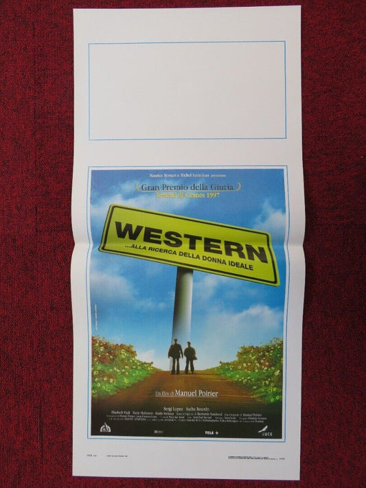 WESTERN ITALIAN LOCANDINA (27.5"x13") POSTER SERGI LOPEZ SACHA BOURDO 1997 Movie posters