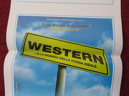 WESTERN ITALIAN LOCANDINA (27.5"x13") POSTER SERGI LOPEZ SACHA BOURDO 1997 Movie posters