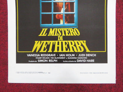 WETHERBY ITALIAN LOCANDINA POSTER VANESSA REDGRAVE IAN HOLM 1986 Rendezvous Cinema Movie posters