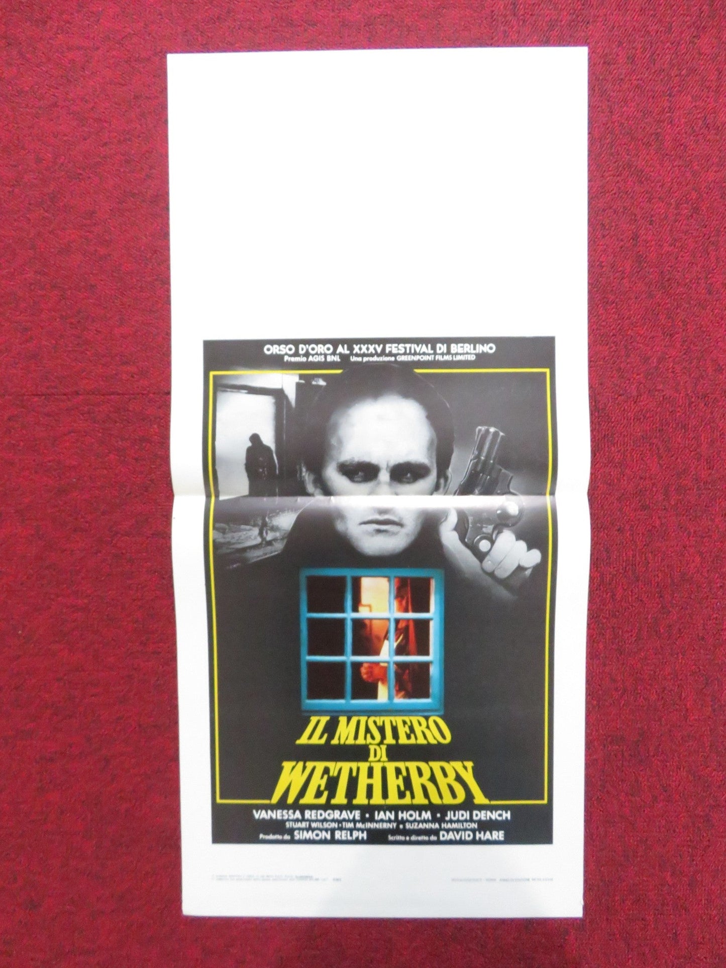 WETHERBY ITALIAN LOCANDINA POSTER VANESSA REDGRAVE IAN HOLM 1986 Rendezvous Cinema Movie posters