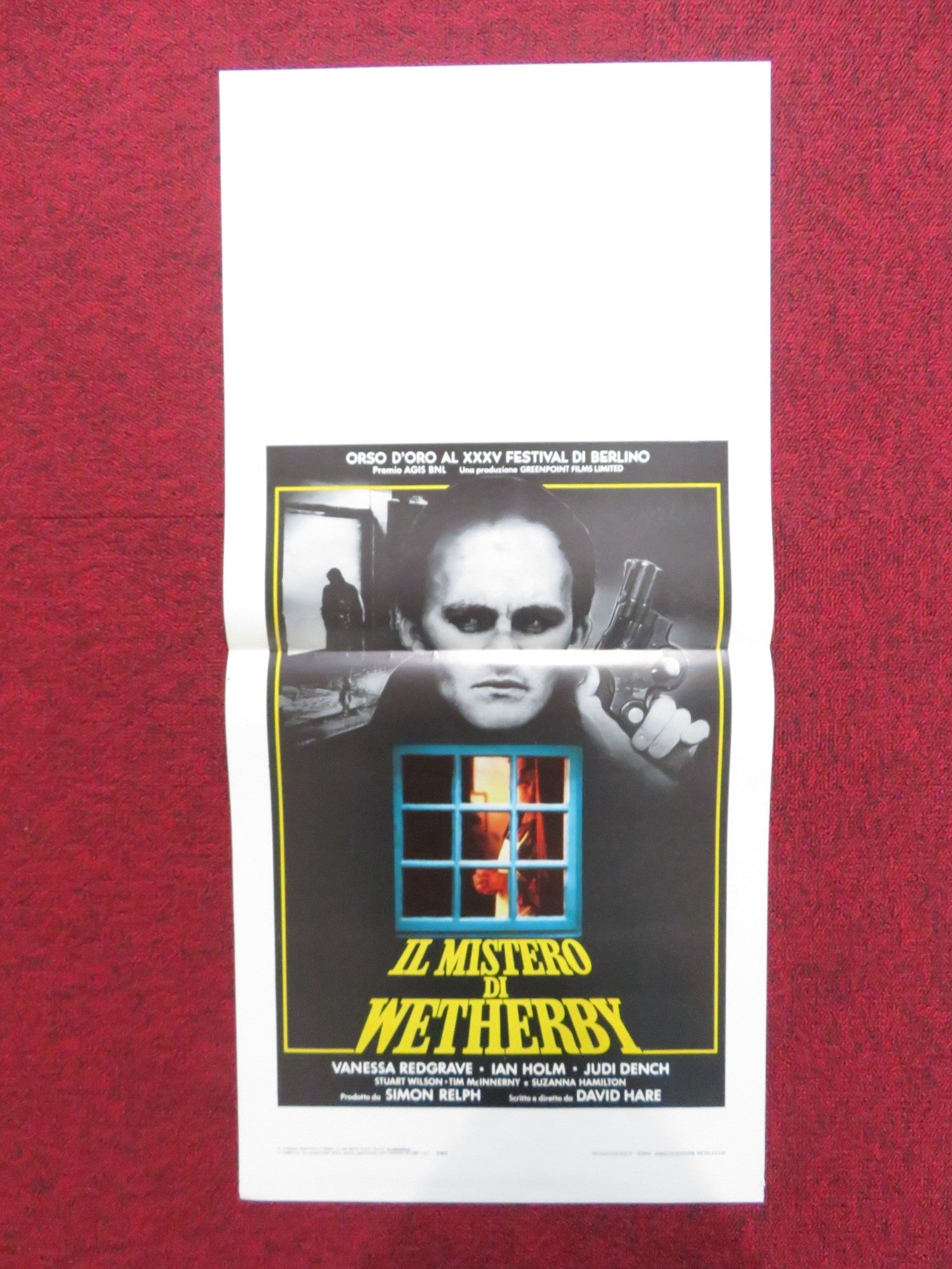 WETHERBY ITALIAN LOCANDINA POSTER VANESSA REDGRAVE IAN HOLM 1986 Rendezvous Cinema Movie posters